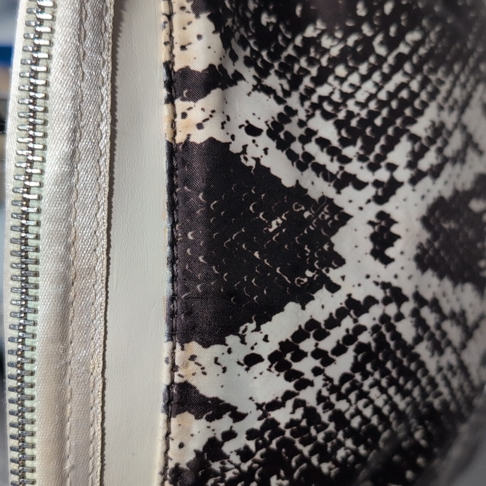 Henri Bendel Python Print Nylon, Satin, Leather C… - image 11